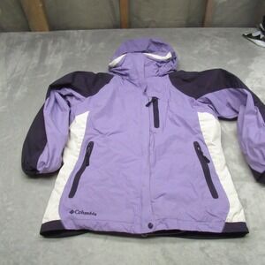 Columbia Bugaboo Jacket Youth Large 14/16 Purple Waterproof Removable Liner 3in1
